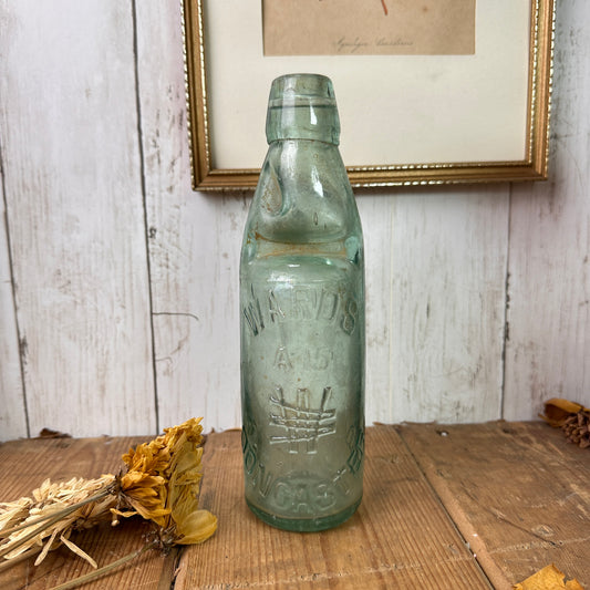 Antique codd neck bottle stem vase - Wards Doncaster
