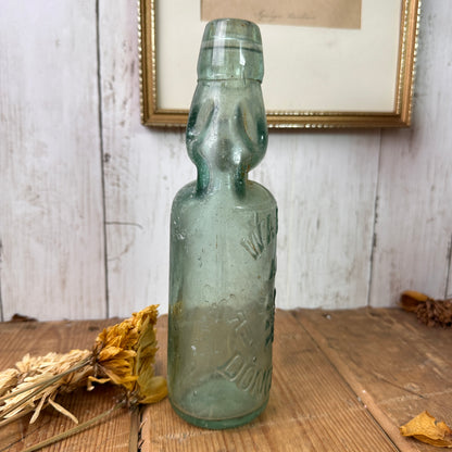 Antique codd neck bottle stem vase - Wards Doncaster