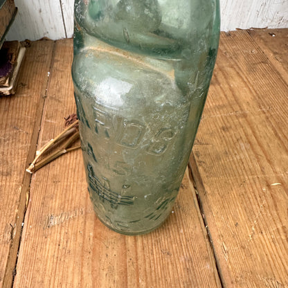 Antique codd neck bottle stem vase - Wards Doncaster