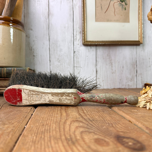 Vintage Beacon Hand Brush Red & White