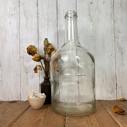 Large Vintage Clear Scottish Whiskey Bottle