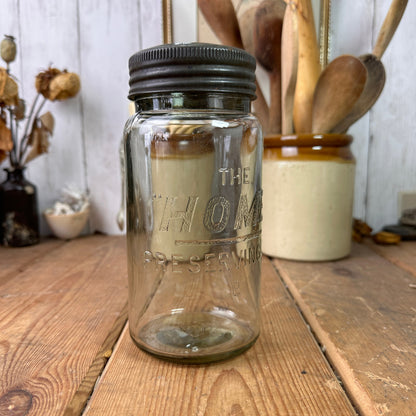 Glass Home Preserving Jar with Glass Screw Lid