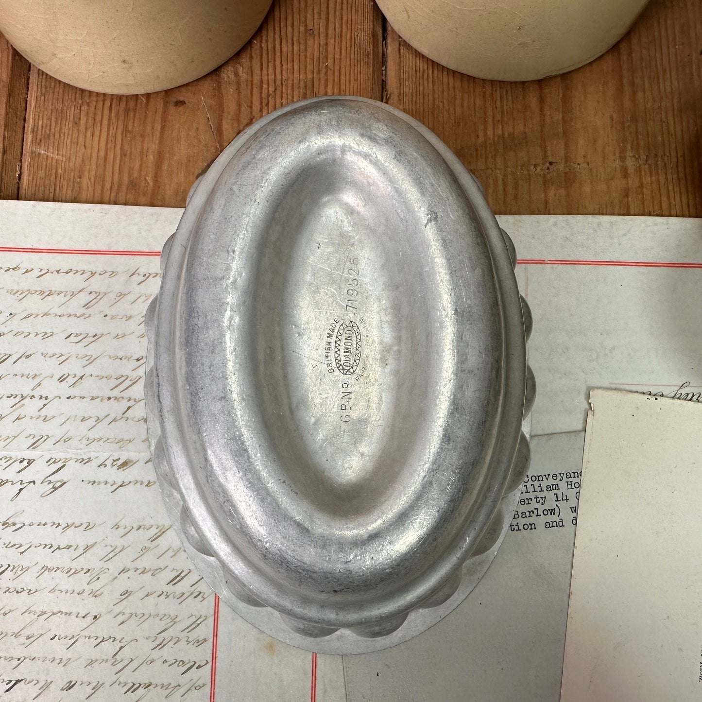 Vintage British Made Aluminium Jelly Pudding Mould