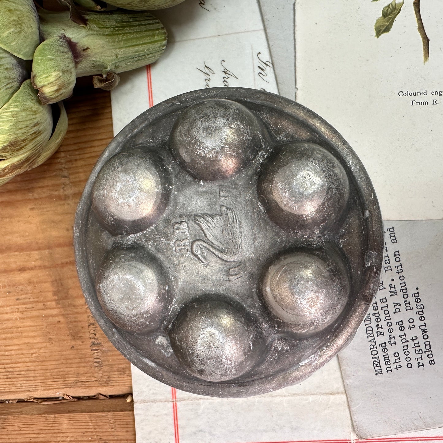 Vintage British Made Aluminium Round Jelly Pudding Mould