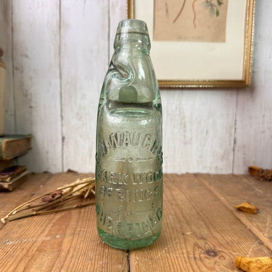 Antique codd neck bottle - GW Waugh LTD Sheffield stem vase