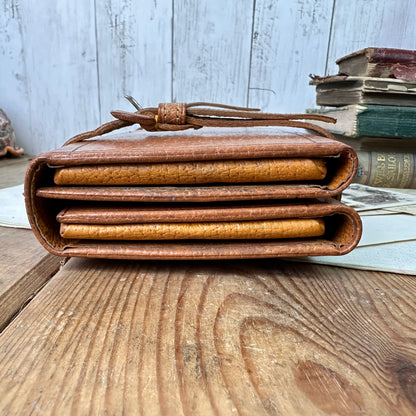 Vintage Tan ACME Tie Q Leather Tie Box