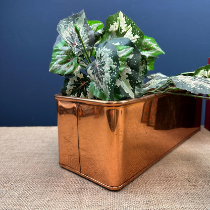 Antique Copper Rectangular Planter