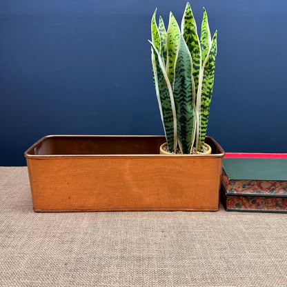 Antique Copper Rectangular Planter