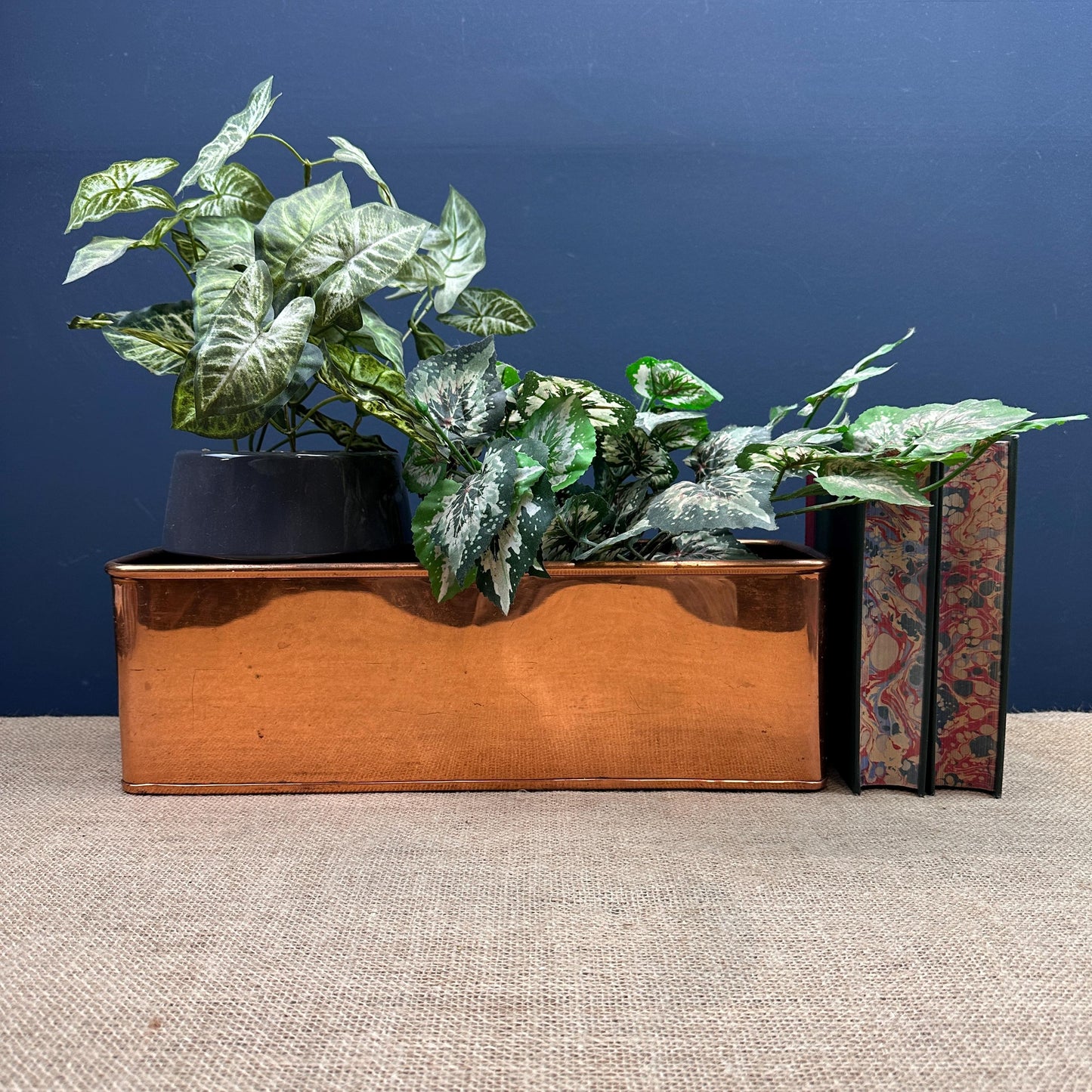 Antique Copper Rectangular Planter