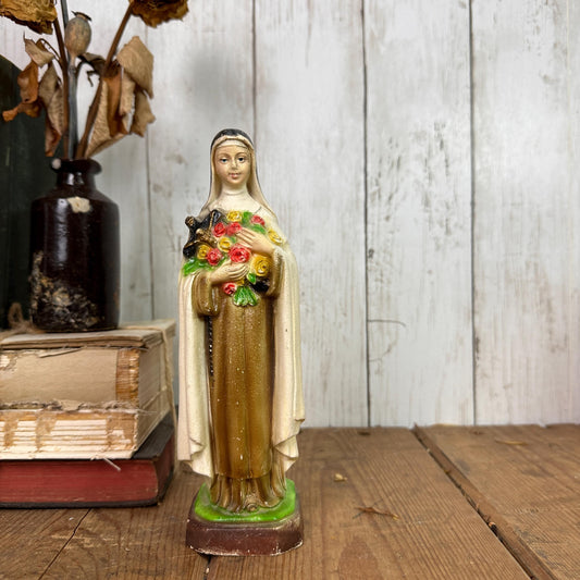 Vintage Italian St Theresa Figure Statuette