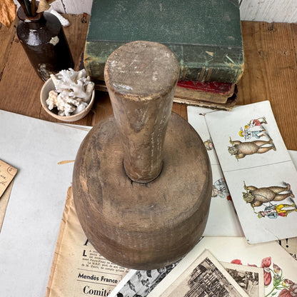 Antique Stonemason's Hardwood Mallet, Doorstop