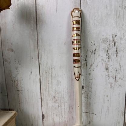 Large Victorian Ironstone Ceramic Serving Ladle, Spoon