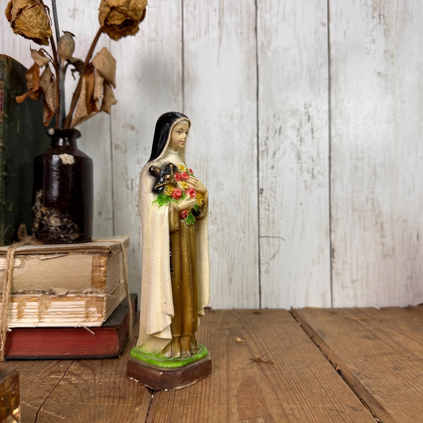 Vintage Italian St Theresa Figure Statuette