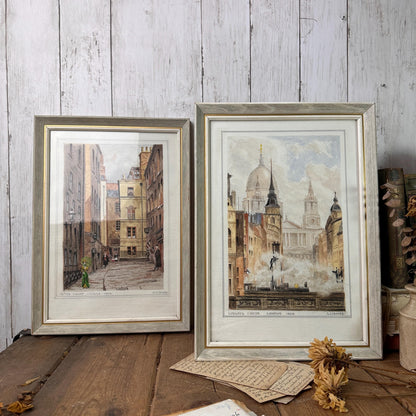 Pair of Original Watercolours, London Street Scenes Artwork Paintings/Prints