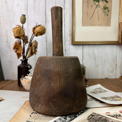 Antique Stonemason's Hardwood Mallet, Doorstop