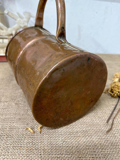 Antique English Copper One Gallon Helmet Jug