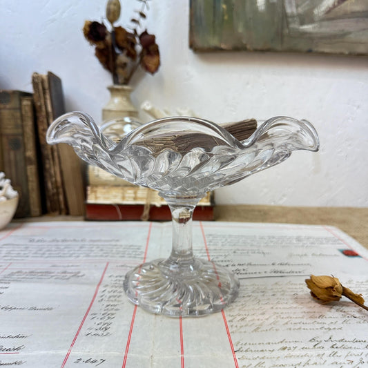 Pressed Glass Cake Stand