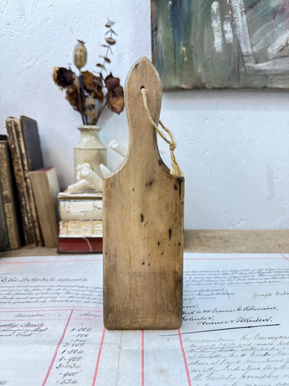 Vintage Wooden Gnocchi Paddle Butter Pat