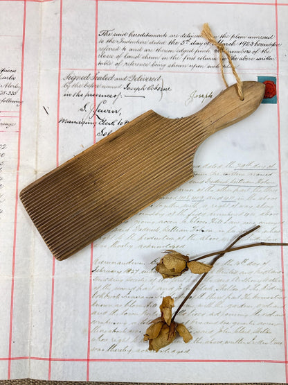 Vintage Wooden Gnocchi Paddle Butter Pat