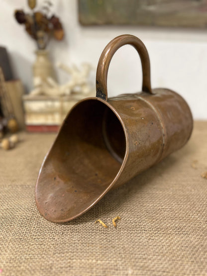 Antique English Copper One Gallon Helmet Jug