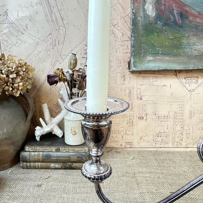 Beautiful Viners Silver Plated Triple Candelabra Candle Stick