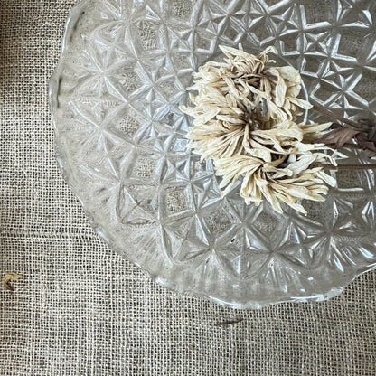 Pressed Glass Cake Stand