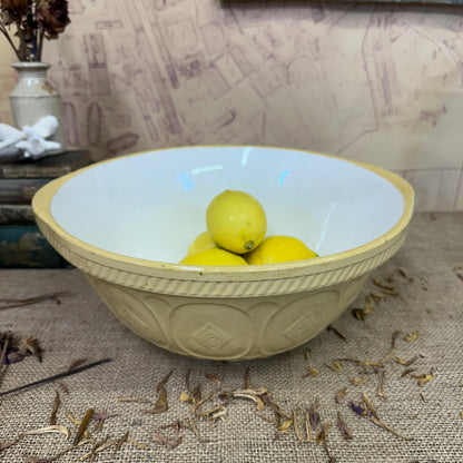 Rustic Large Stoneware Mixing Bowl - TG Green