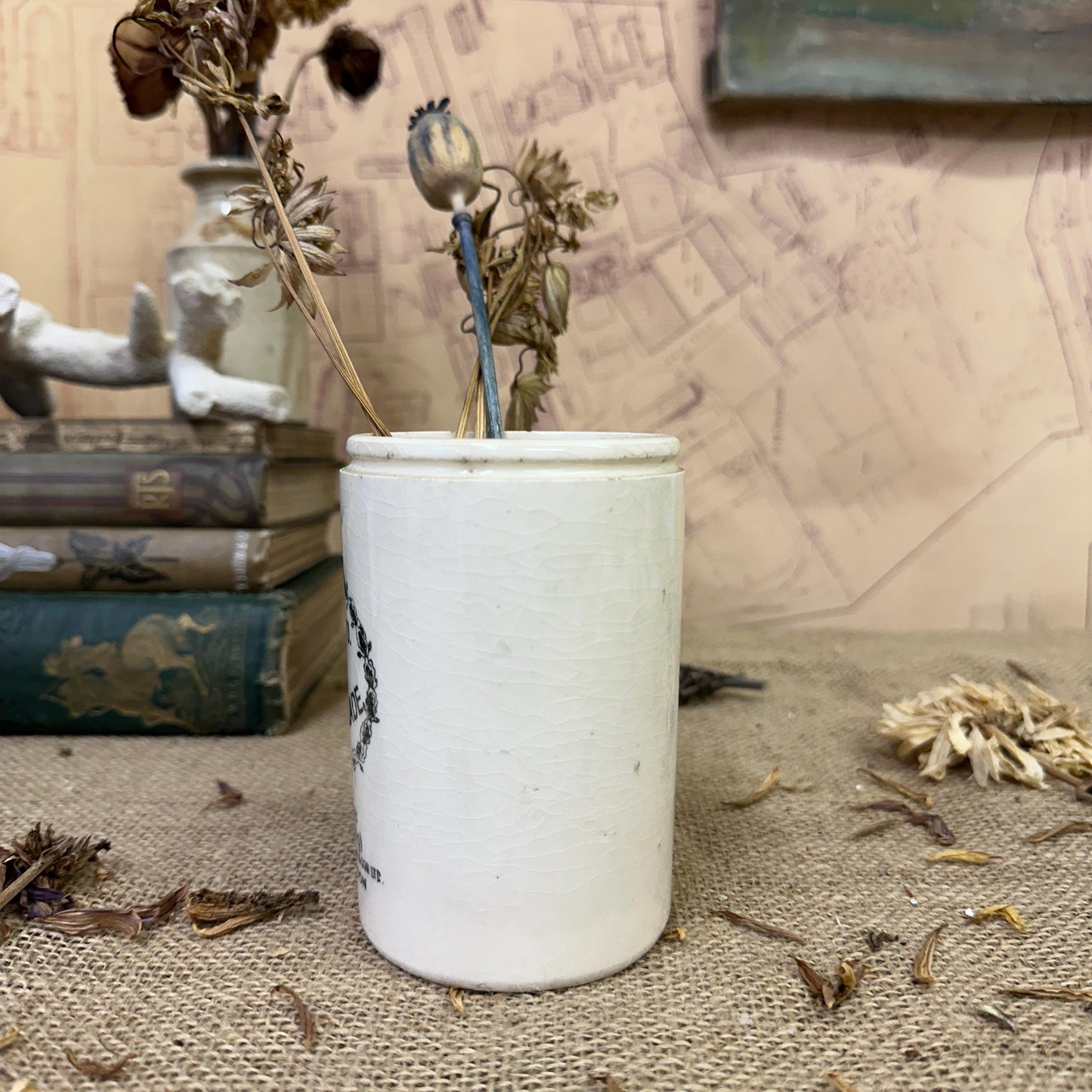 Stoneware Dundee Marmalade Jar Canister, Vase, Utensils Pot