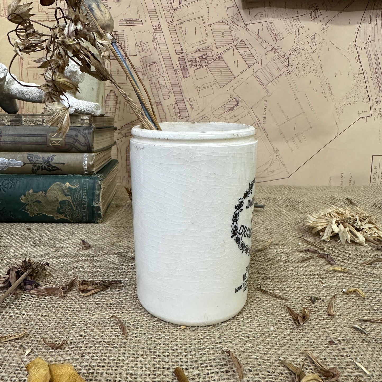 Stoneware Dundee Marmalade Jar Canister, Vase, Utensils Pot