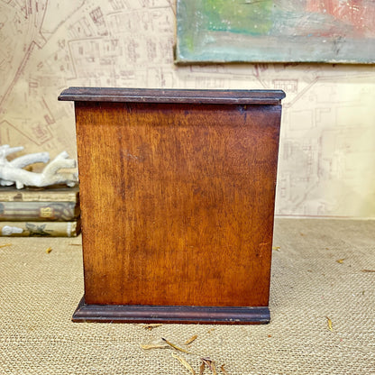 Tiny Wooden Small Chest of Drawers, Specimen Jewellery Chest