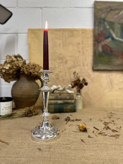 Beautiful Antique Silver Plated Candlestick