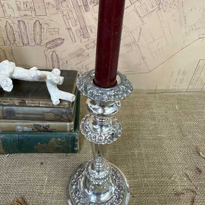 Beautiful Antique Silver Plated Candlestick