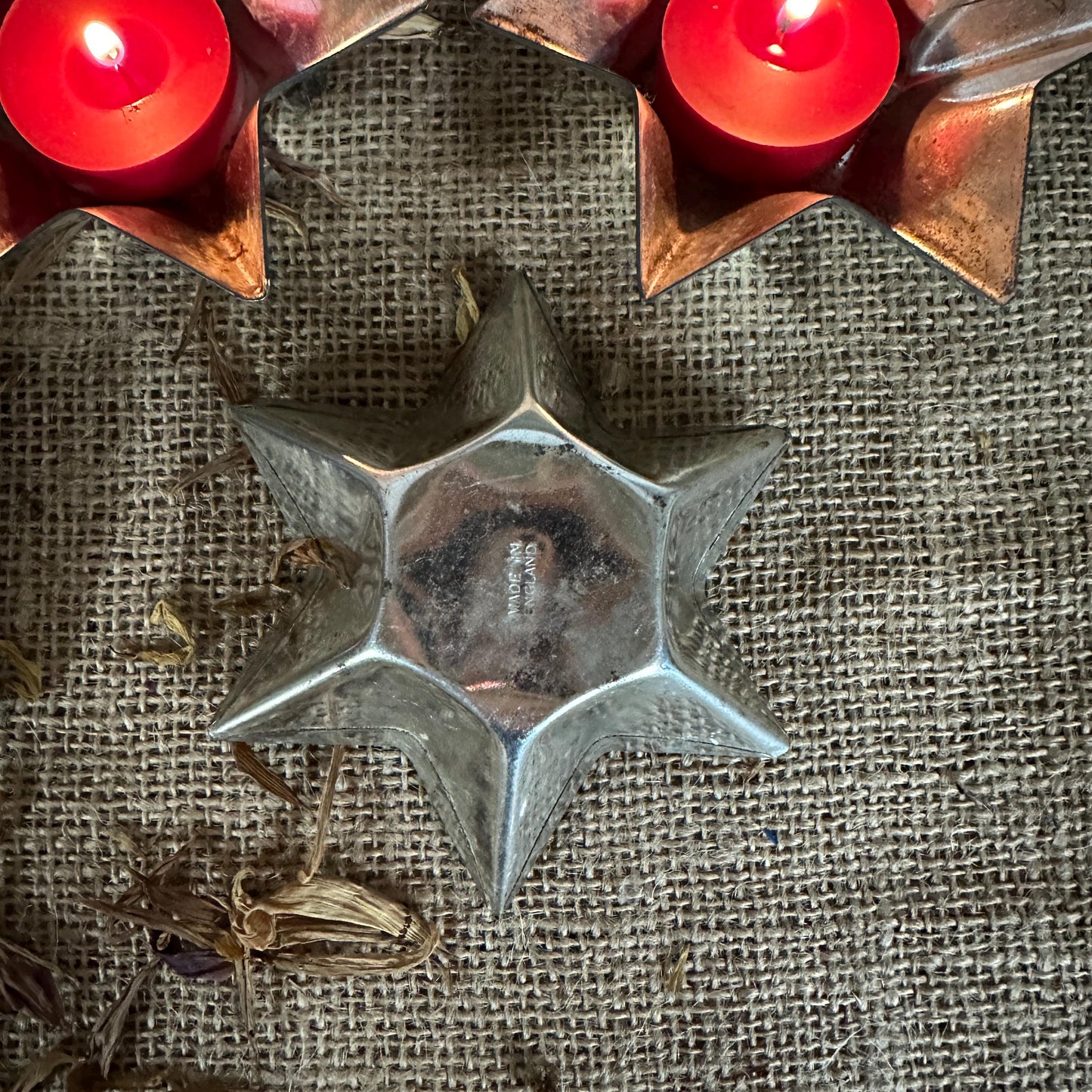 Eight Star Shaped Individual Pudding, Tartlet Tins