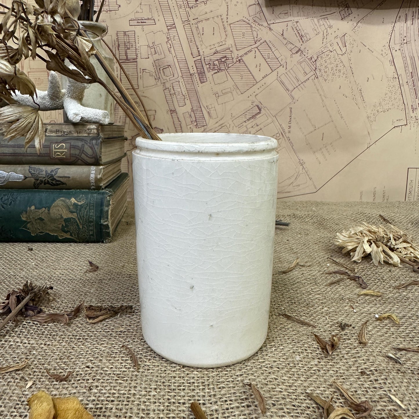 Stoneware Dundee Marmalade Jar Canister, Vase, Utensils Pot