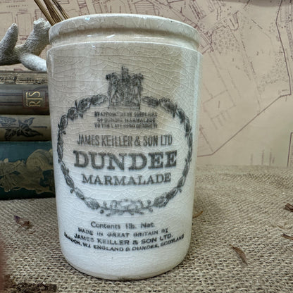 Stoneware Dundee Marmalade Jar Canister, Vase, Utensils Pot