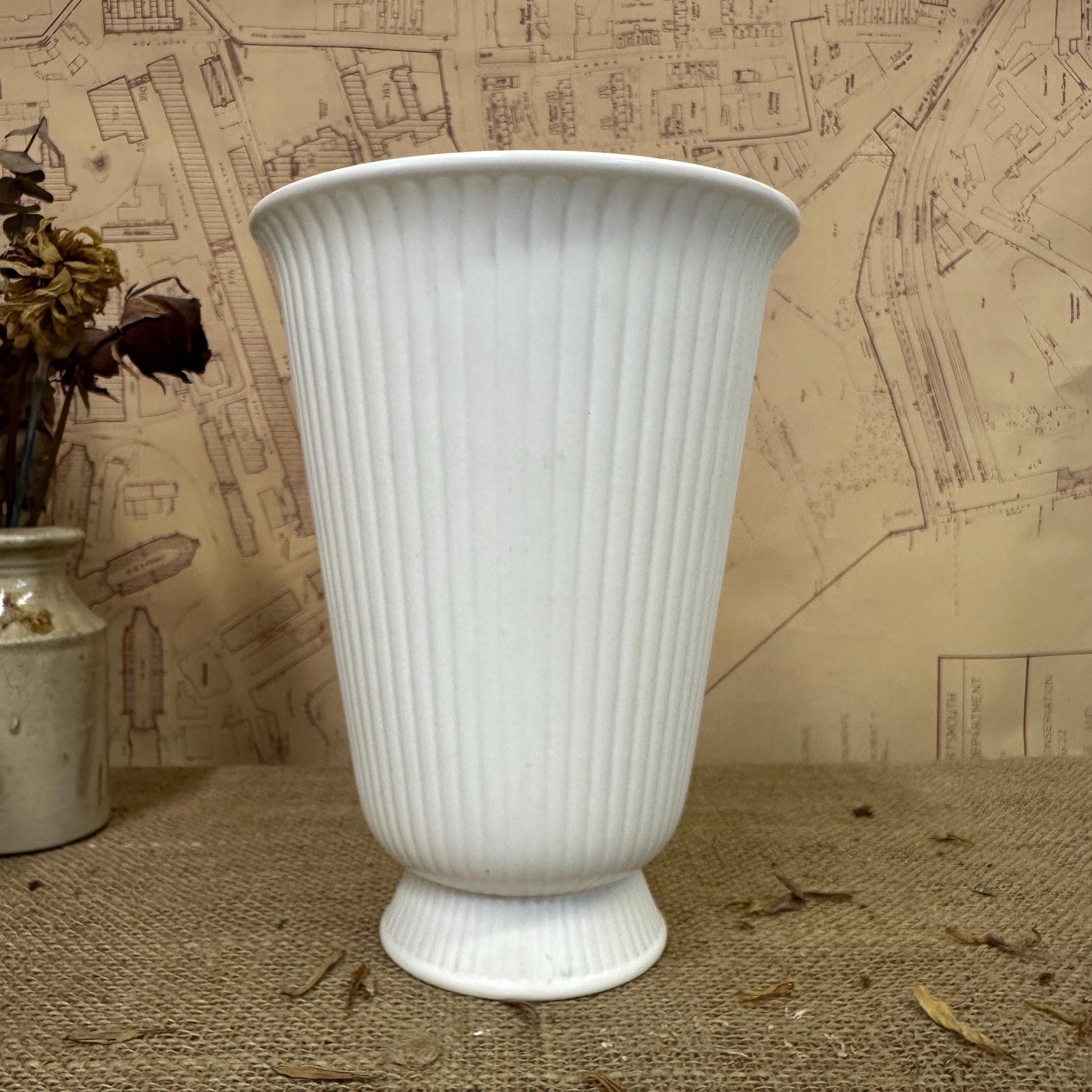 White Moonstone Matt Urn Wedgewood Vase