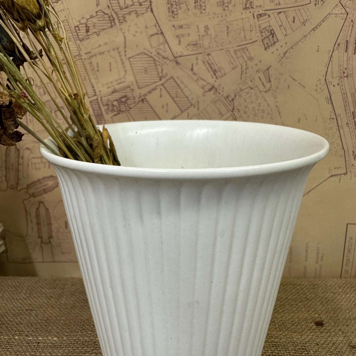 White Moonstone Matt Urn Wedgewood Vase